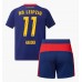 RB Leipzig Conrad Harder #11 Bortedraktsett Barn 2025-26 Korte ermer (+ Korte bukser)